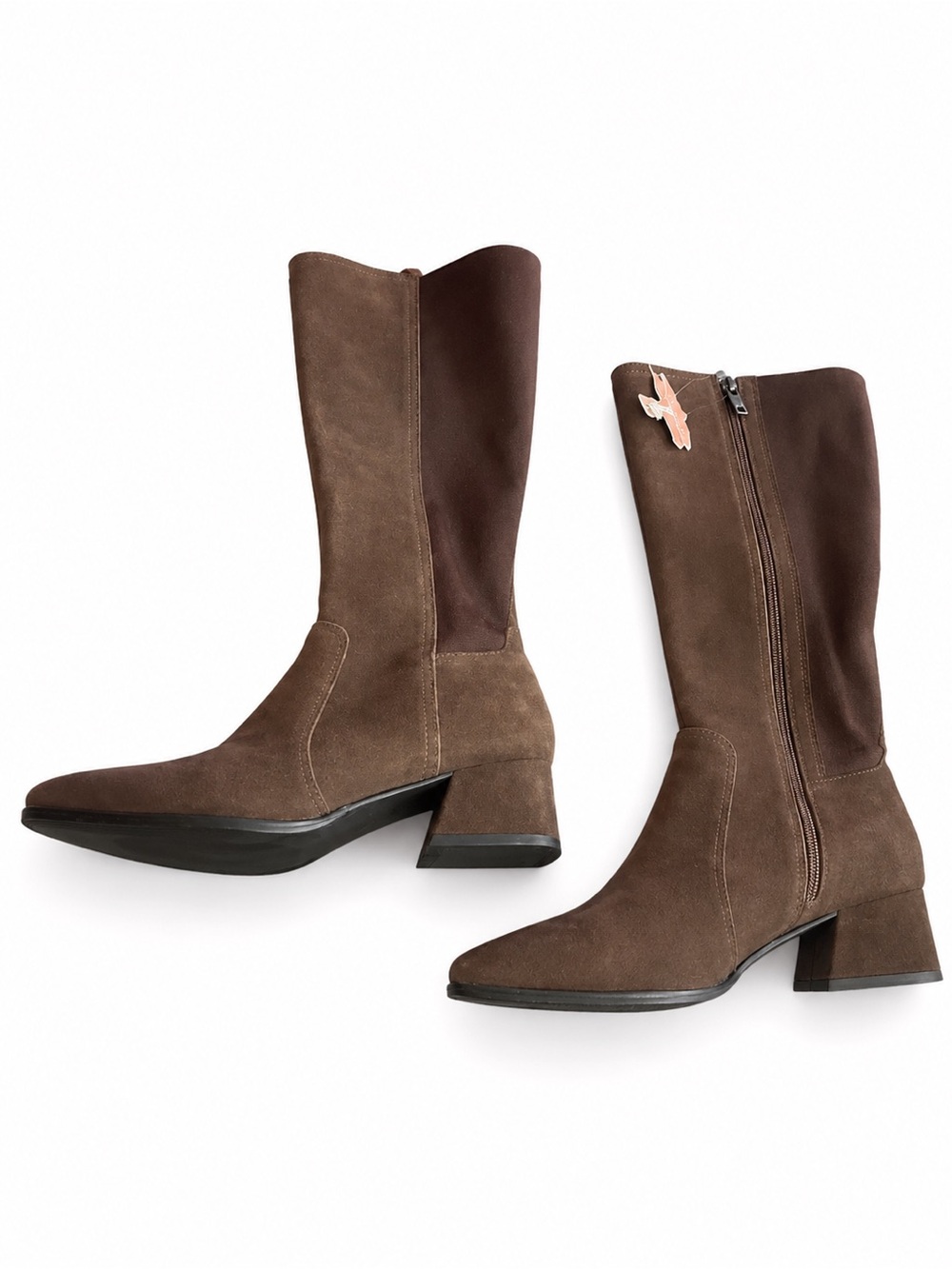 Blondo Brown Waterproof Suede Heeled Boots NWT